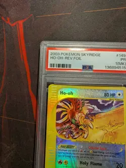 PSA 1(MK) PR 2003 Pokemon Skyridge Ho-Oh Crystal Reverse Holo Foil 149/144 - Image 2