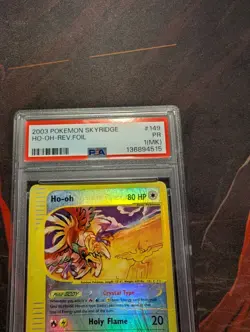 PSA 1(MK) PR 2003 Pokemon Skyridge Ho-Oh Crystal Reverse Holo Foil 149/144 - Image 3