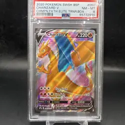 PSA 8 2020 Pokemon Swsh Black Star Promo #050 Charizard V - Image 1