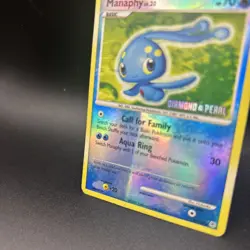Manaphy 9/130 - Stamped Reverse Holo Rare - 2007 Diamond & Pearl Pokemon TCG - Image 3
