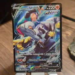 Pokemon Rapid Strike Urshifu V TG20/TG30 Full Art Holo HP220 2022 English - Image 1