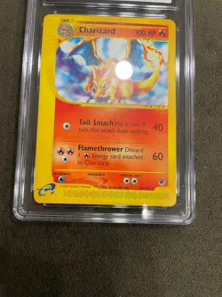 Charizard 39/165 Expedition eReader Pokemon 2002 Non-Holo Graded CGC 7 NM - Image 4