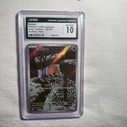 2025 POKEMON JPN BATTLE PARTNERS ART RARE HOLO #106/100 SWINUB CGC 10 GEM MINT - Image 2