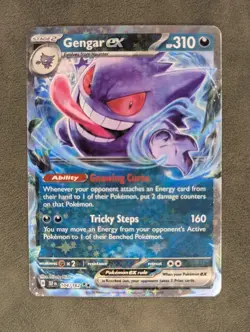 Gengar ex - 104/162 Pokemon TCG Double Rare SV05: Temporal Forces Near Mint - Image 1
