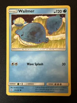 Wailmer 45/236 Pokemon Cosmic Eclipse TCG English NM - Image 1