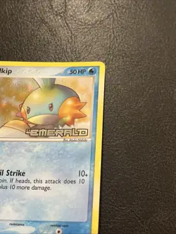 Pokemon TCG Mudkip 56/106 Ex Emerald Reverse Holo Stamped HP - Image 3
