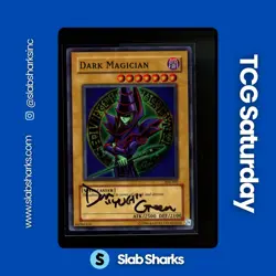 2004 YU-GI-OH! STARTER DECK: YUGI EVOLUTION #SYE-001 DARK MAGICIAN "YUGI" AUTO - Image 1