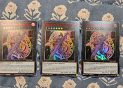 Ebon Illusion Magician RED text x3 LDS3-EN09 Ultra Rare Yugioh LP - Image 1