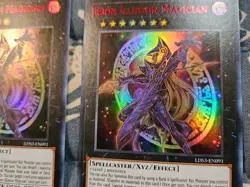 Ebon Illusion Magician RED text x3 LDS3-EN09 Ultra Rare Yugioh LP - Image 3