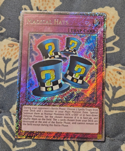 Magical Hats Platinum Secret Rare - RA03- Lightly played LP - Yugioh - Image 1