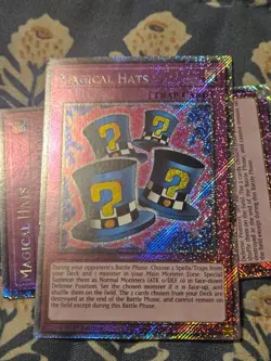 Magical Hats Platinum Secret Rare - RA03- Lightly played LP - Yugioh - Image 3