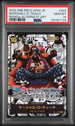 2024 ONE PIECE JPN OP09-EMPERORS IN THE NEW WORLD #093 MARSHALL D. TEACH PSA 10 - Image 1