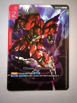 Gundam Card Game - Zeon’s Rush - Close Combat ST03-013 (C+) Alt Art - Image 1