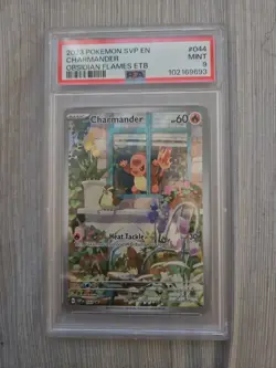 Pokemon Charmander Black Star Promo TCG Card 044 Obsidian Flames PSA 9 - Image 1