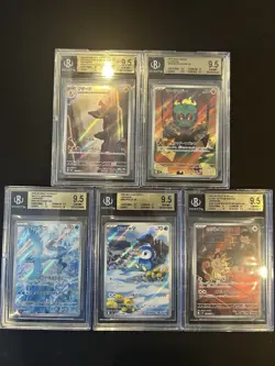BGS 9.5 Pokemon Card 151 Japanese Ar Art Rare 5Card Set Bulk CHR - Image 1