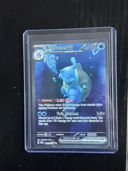 Pokemon TCG Blastoise EX Sir Scarlet & Violet 151 English Card Near Mint - Image 1