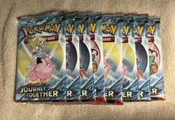 (Lot Of 8) Journey Together Booster Packs Scarlet & Violet Pokemon Cards - Image 1