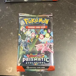 Pokemon Scarlet & Violet Prismatic Evolutions Booster Pack 10 Cards - Image 1