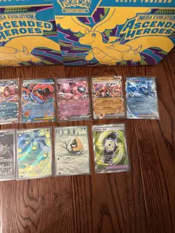 Ascended Heroes 6 Opened ETBs 500+ Bulk Cards, Holo Reverse Holo IR/UR Pokemon - Image 3