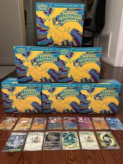 Ascended Heroes 6 Opened ETBs 500+ Bulk Cards, Holo Reverse Holo IR/UR Pokemon - Image 4