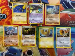 Vintage Pokemon Card Lot Reverse Holo Fire Deoxys Machamp - Image 1