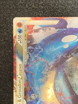 Pokemon Undaunted Kyogre & Groudon Ultra Rare Legend Card 87/90 Top Half - LP+ - Image 2
