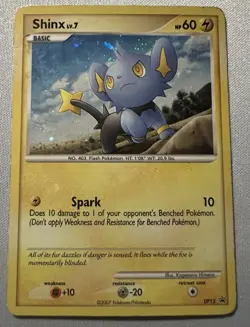 2007 Shinx DP15 Black Star Promo Holo Pokemon Card - Image 1