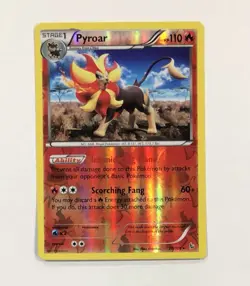 Pokemon PYROAR Card 20/106 Reverse Holo Rare XY Flashfire NM Near Mint Unlimited - Image 1
