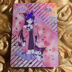 Sailor Mars Kuromi Sailor Moon 30 Year GODDESS Waifu Anime Girl Card - Image 1