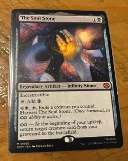 Magic The Gathering The Soul Stone Spider-Man Legendary Artifact mtg - Image 1
