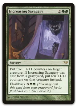 Increasing Savagery #120 (LP) Dark Ascension DKA Magic MTG - Image 1