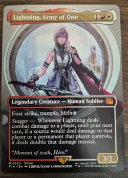 Magic the gathering Lightning, Army of One (0320) (Borderless) - Image 1