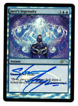 Jace's Ingenuity FNM Promos Foil signed by artist Steve Argyle! - Image 1