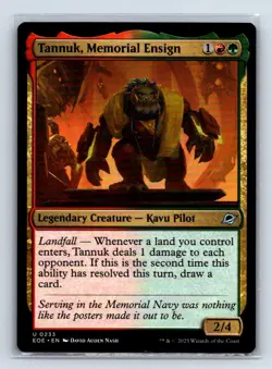 Tannuk, Memorial Ensign Edge of Eternities #233 Magic The Gathering MTG - NM - Image 1