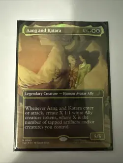Aang and Katara (Borderless) Avatar: The Last Airbender: Eternal-Legal Foil - Image 1