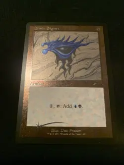 Dimir Signet (Foil Etched) Secret Lair Drop Foil Retro Frame - Image 1