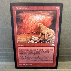 Magic The Gathering Firestorm Weatherlight Rare Instant Red 1997 Jeff Miracola - Image 1