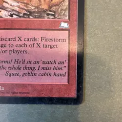 Magic The Gathering Firestorm Weatherlight Rare Instant Red 1997 Jeff Miracola - Image 5