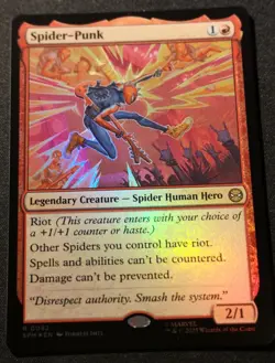 Spider-Punk - Foil - SPM - MTG - EN - NM - 0092 - Image 1