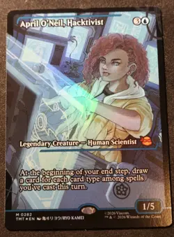 April O'Neil, Hacktivist - Foil - Showcase - Anime - TMT - NM - EN - 0282 - Image 1