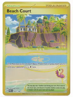 Pokemon Beach Court Paradox Rift 263/182 Hyper Rare Holo - NM - Image 1