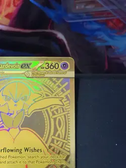 2025 Pokemon Mega Evolutions Mega Gardevoir ex Gold Hyper Rare 187/132 NM - Image 3