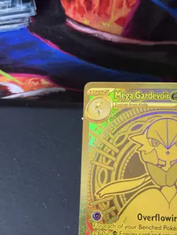 2025 Pokemon Mega Evolutions Mega Gardevoir ex Gold Hyper Rare 187/132 NM - Image 4