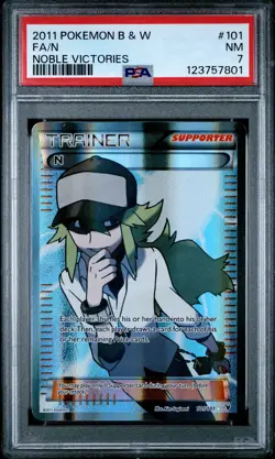 2011 POKEMON B&W NOBLE VICTORIES #101 FULL ART/N PSA 7 - Image 1