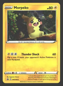 Morpeko SWSH: Sword & Shield Promo Cards #SWSH012 Pokemon Holo - Image 1