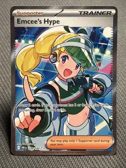 Emcee's Hype 220/182 - Pokemon Destined Rivals - Near Mint Ultra Rare - Image 1