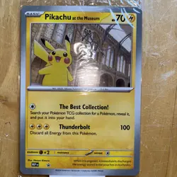 Pikachu At The Museum Pokemon Card sealed - Image 1