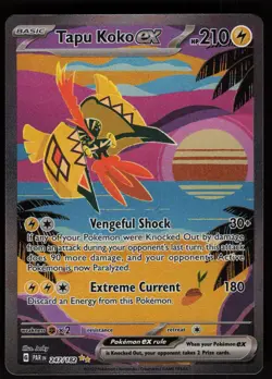 Tapu Koko ex 247/182 Special Illustration Rare Paradox Rift Pokemon - Image 1