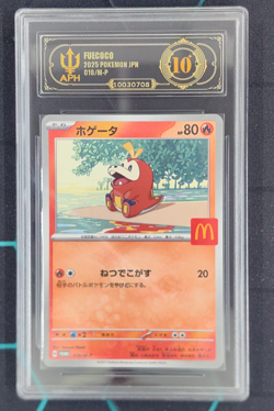 APH Black 10 Fuecoco 2025 Pokemon Mcdonald's Promo Japanese 018/M-P - Image 1