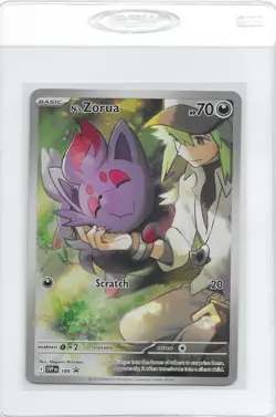 N's Zorua SVP 189 - Pokemon TCG SV09 Journey Together ETB Black Star Promo - Image 1